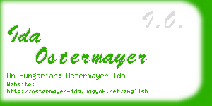 ida ostermayer business card